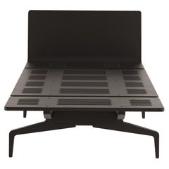 Alias Small LL3 Legnoletto Bed in Black Matt Lacquer Frame by Alfredo Häberli