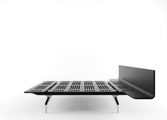 Alias Small LL8 Legnoletto Bed in Black Matt Lacquer Frame by Alfredo Häberli