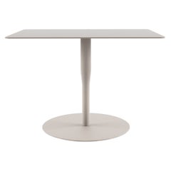 Table basse Atlas carrée Alias O avec plateau blanc et cadre en acier laqué