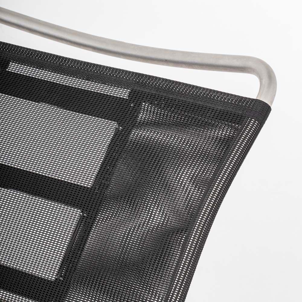 Moderne Chaise longue d'extérieur en acier inoxydable Alias en vente