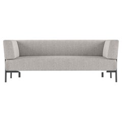 Alias T02_O Ten 2 Seater-Sofa für den Außenbereich in Grau und schwarz lackiertem Aluminiumrahmen