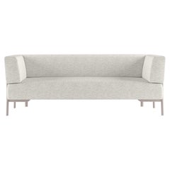 Alias T02_O Ten 2 Seater Outdoor Sofa in White and Sand Lacquered Aluminum Frame