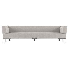 Alias T03_O Ten 3 Seater Outdoor Sofa in Grey and Black Lacquered Aluminum Frame