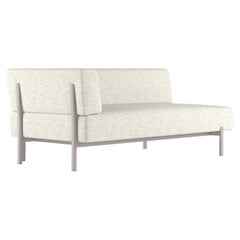 Alias T05_O DX Ten Angular Outdoor Sofa in White & Sand Lacquered Aluminum Frame
