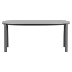 Alias T08_O Ten Outdoor Table 90x45 in Grey Glazed Ceramic Top w Lacquered Frame