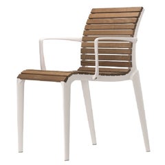 Fauteuil en bois Alias Tech avec cadre en frêne et aluminium laqué d'Alberto Meda