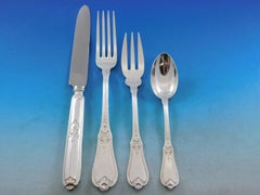 Alicante by Buccellati Italy Silverplated Flatware Set Service 20 Pcs Dinner