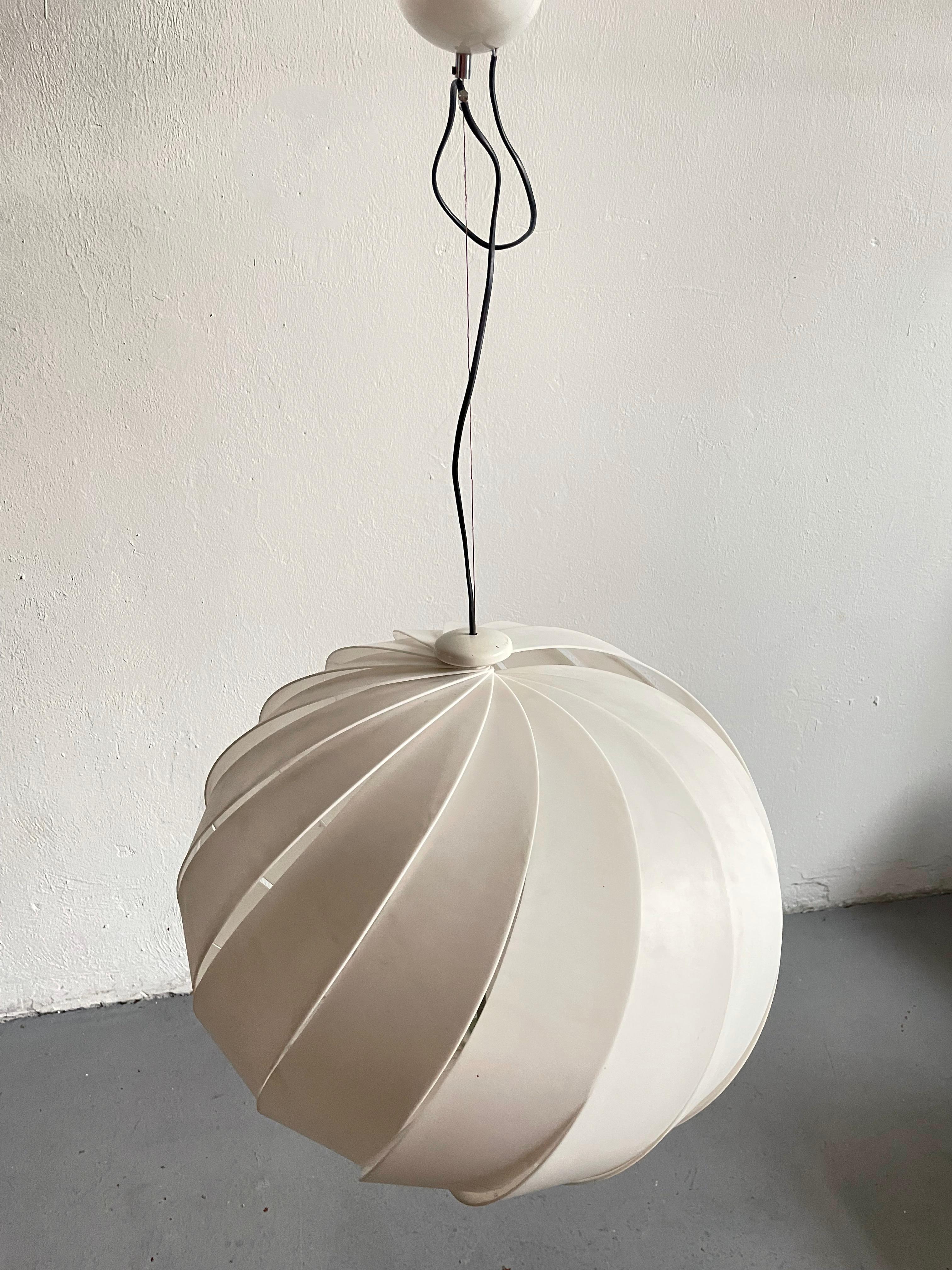 Italian Alicante Suspension Lamp by Emanuele Ponzio for Guzzini, 1960s For Sale