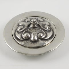 Alice and Eugene Chanal Art Nouveau Pewter Box, France 1910