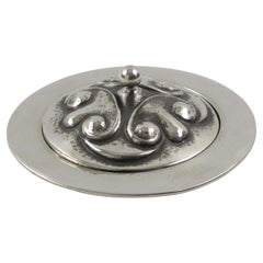 Alice and Eugene Chanal French Art Nouveau Pewter Box
