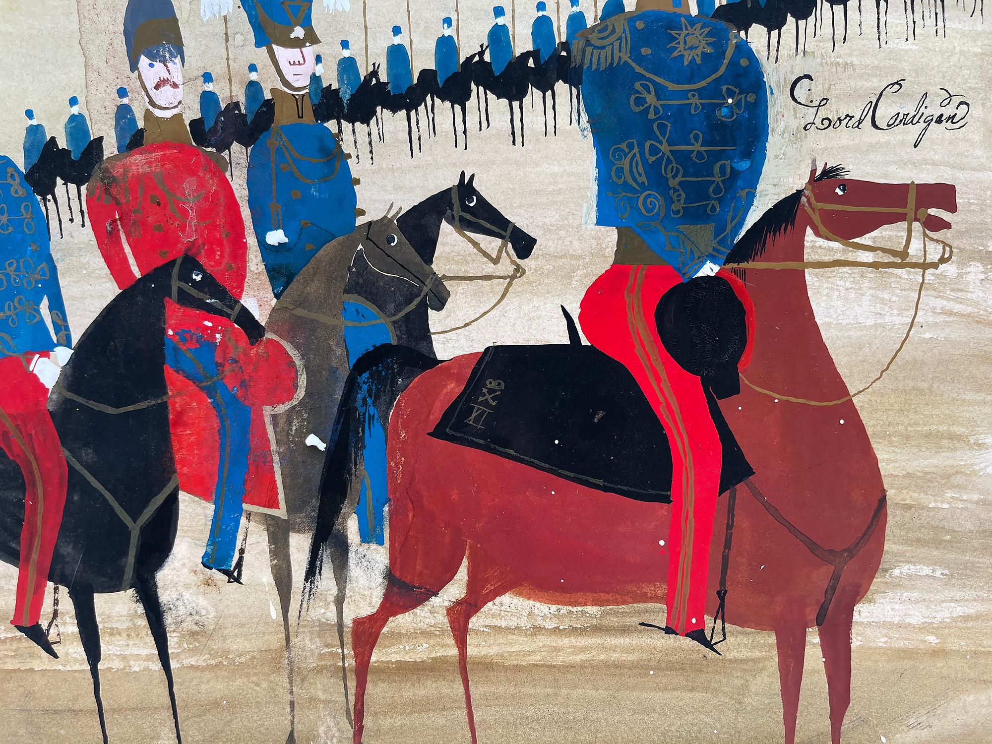 The Charge of the Light Brigade auf Pferden Lord Cardigan und Lord Lucan (Braun), Animal Painting, von Alice and Martin Provensen
