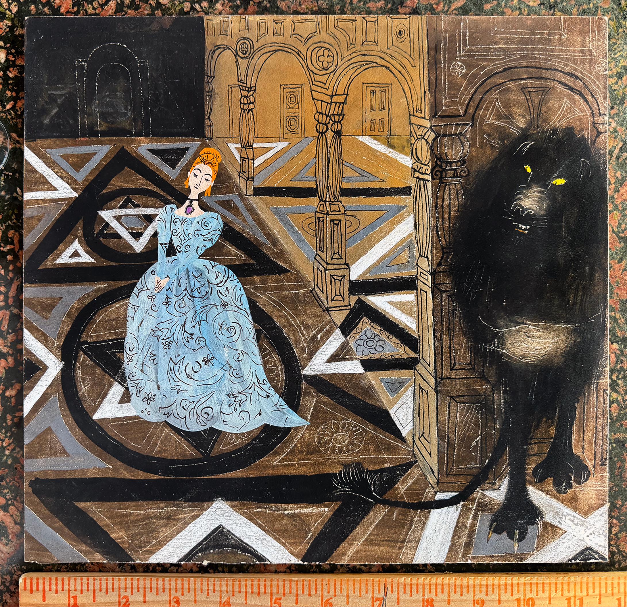 Young Maiden and Lion - 
