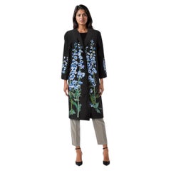 Alice Archer Embroidered Silk Constantina Coat Size XL