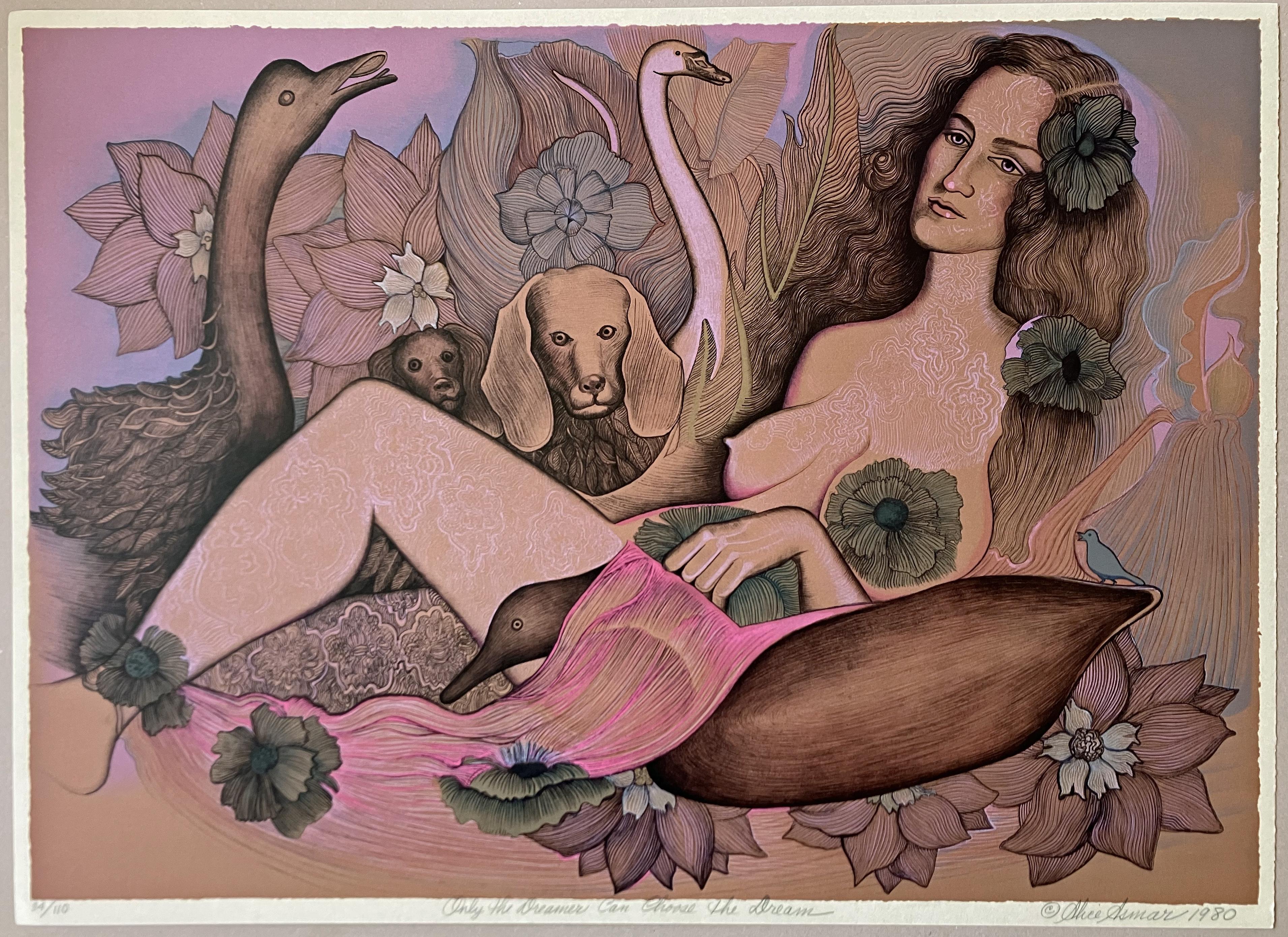 Only the Dreamer Can Choose the Dream - Other Art Style Print by Alice Asmar