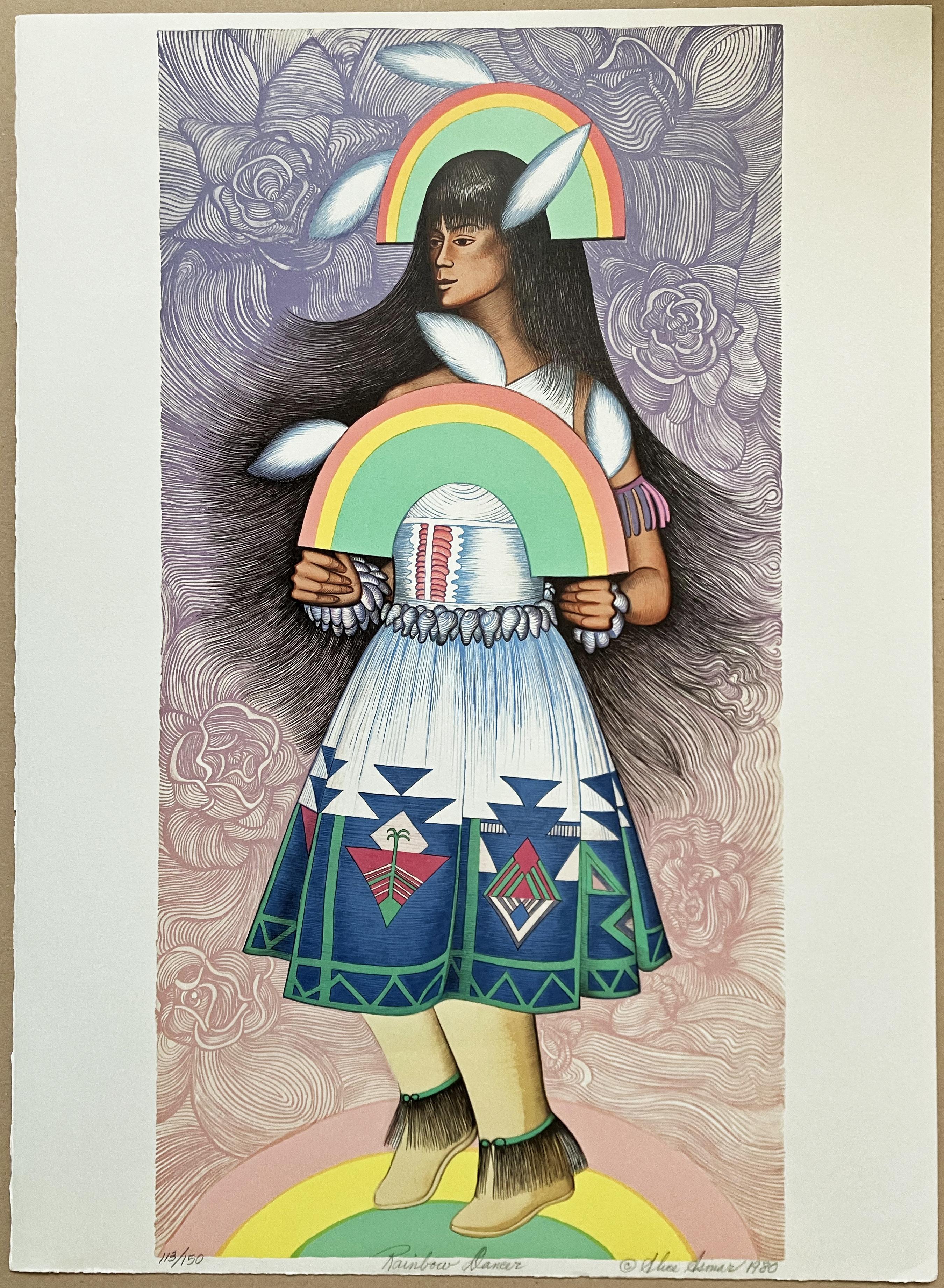Alice Asmar Figurative Print - Rainbow Dancer