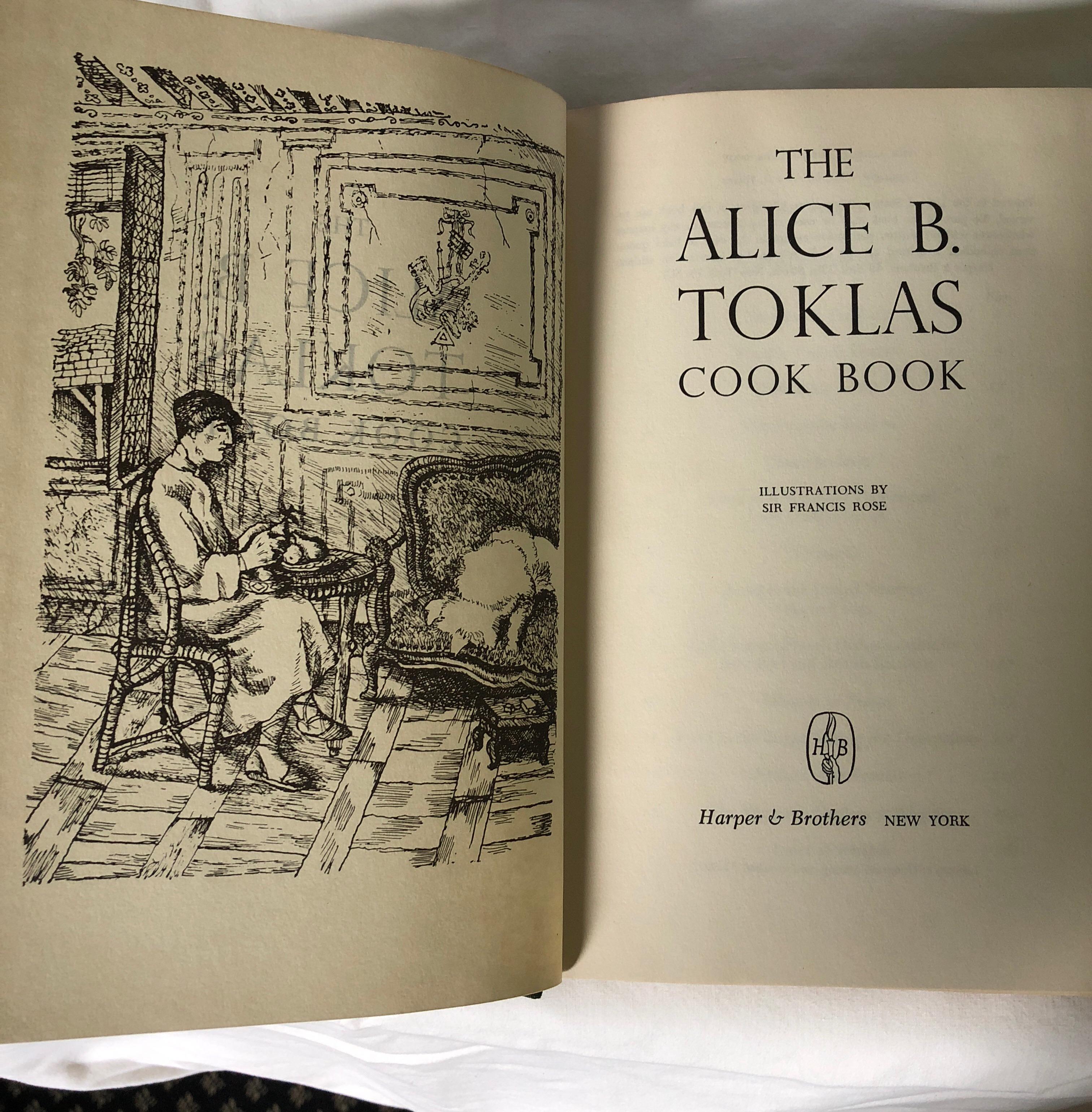 Mid-Century Modern Alice B. Toklas Cookbook Printed, 1954