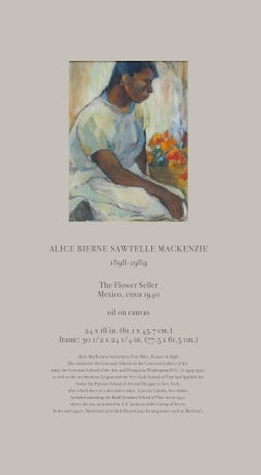 ALICE BIERNE SAWTELLE MACKENZIE 1898-1989  The Flower Seller, Mexico, circa 1940