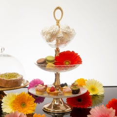 Alice brass three-way cake stand
