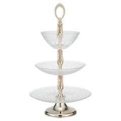 Alice brass three-way cake stand