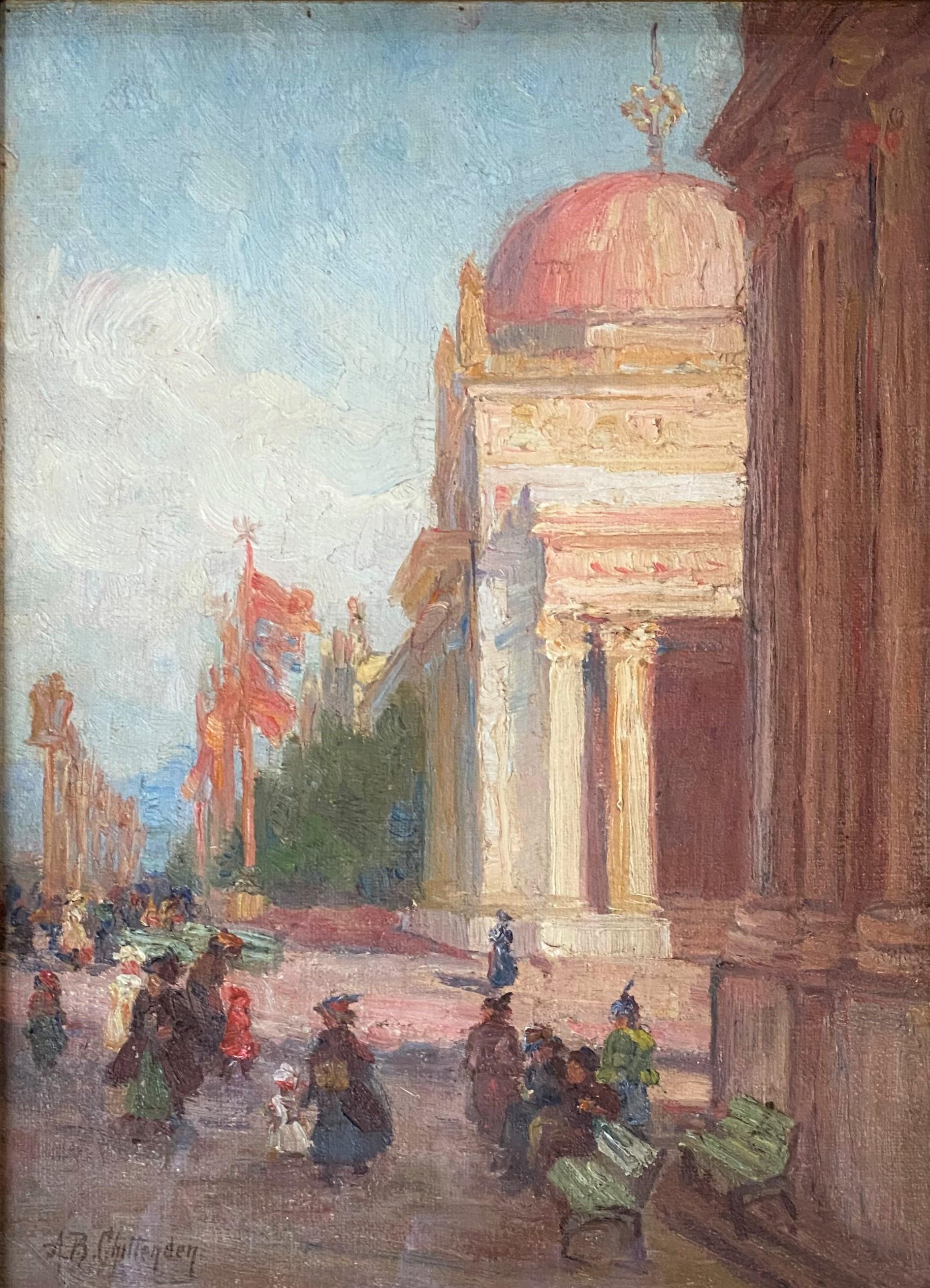 Pan Pacific Exposition, San Francisco, 1915 - Painting by Alice Brown Chittenden