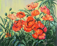 'Red Poppies', Woman Artist, New York Art Students League, Metropolitan Opera