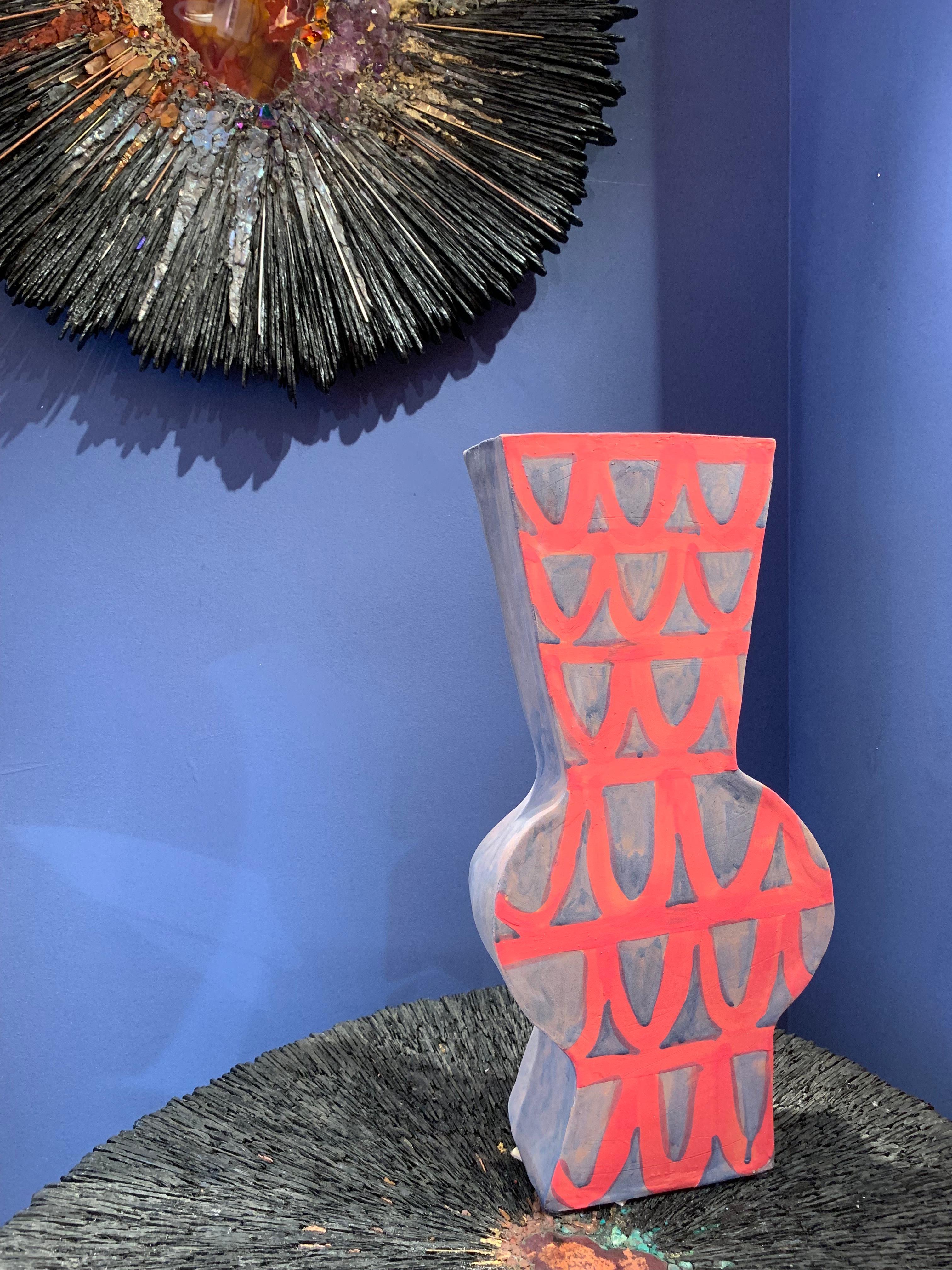Alice Gavalet, RED PARIS Vase 2020, Ceramic, Unique Piece, Signed In New Condition In Paris, FR