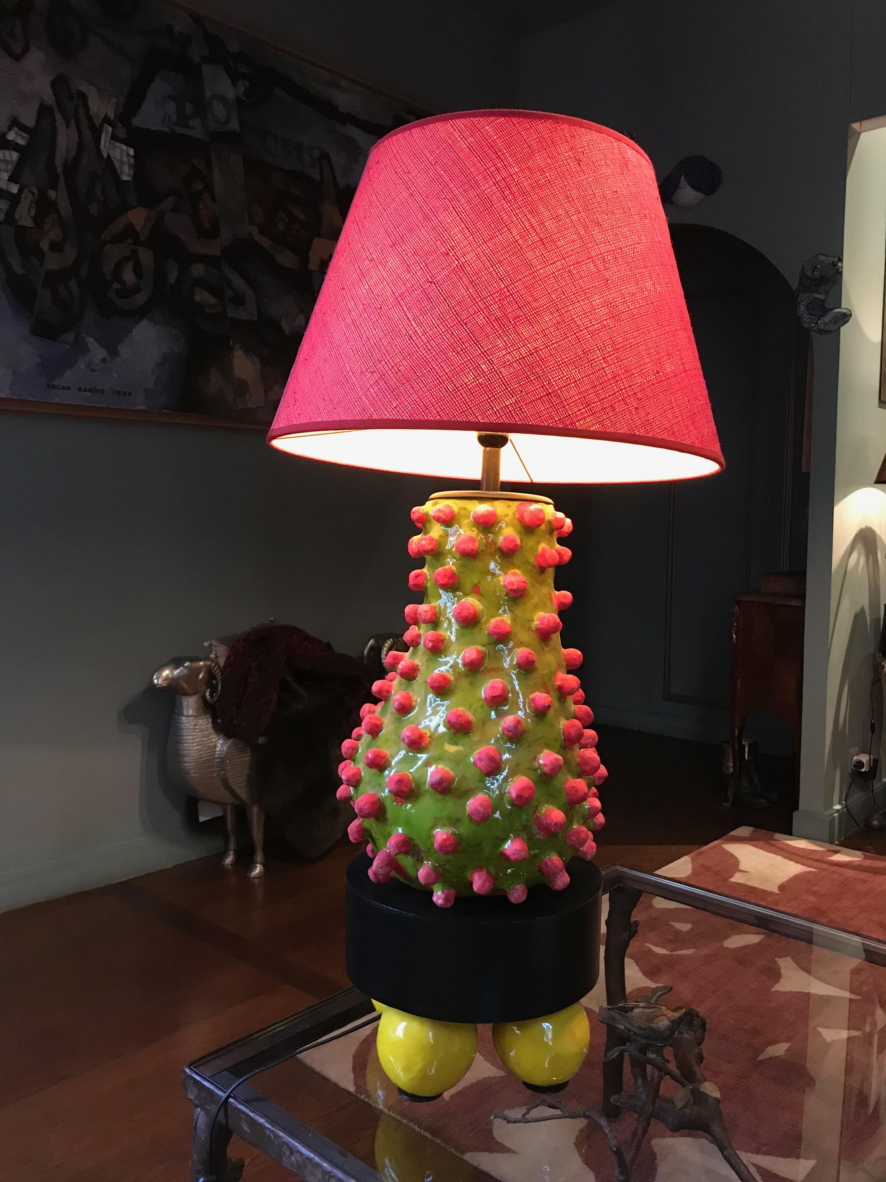 Contemporary Alice Gavalet, Unique Large Table Lamp, Loulou, 2015 For Sale
