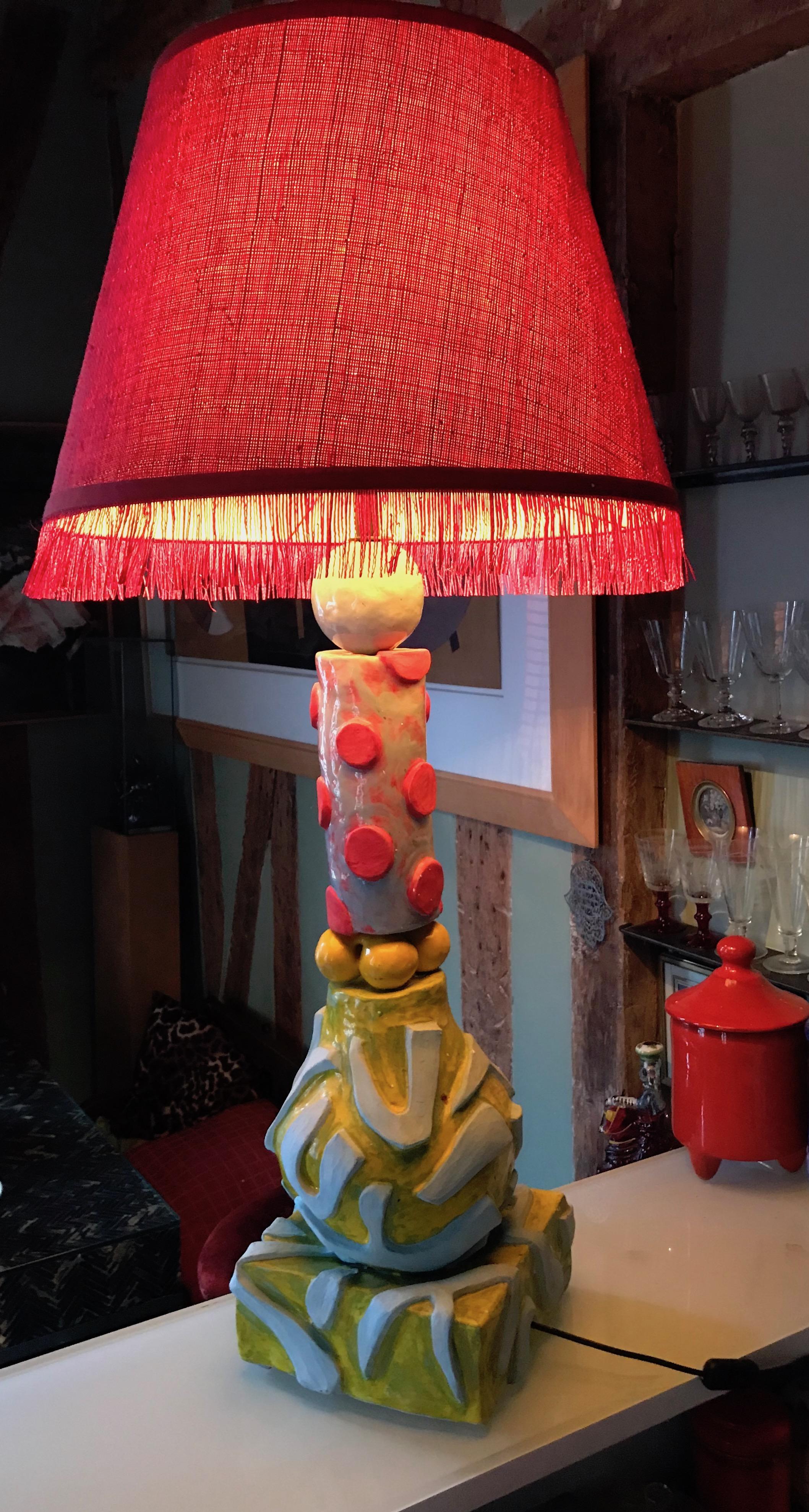 Contemporary Alice Gavalet Unique Large Table Lamp, Milonga, 2015