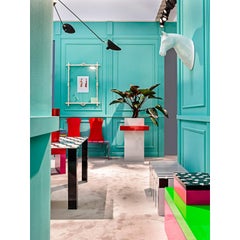 Alice & Gertrude Bench in Powder-Coated Aluminum by altreforme