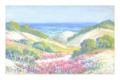 Early 20th Century Ocean Dunes in Springtime Landscape