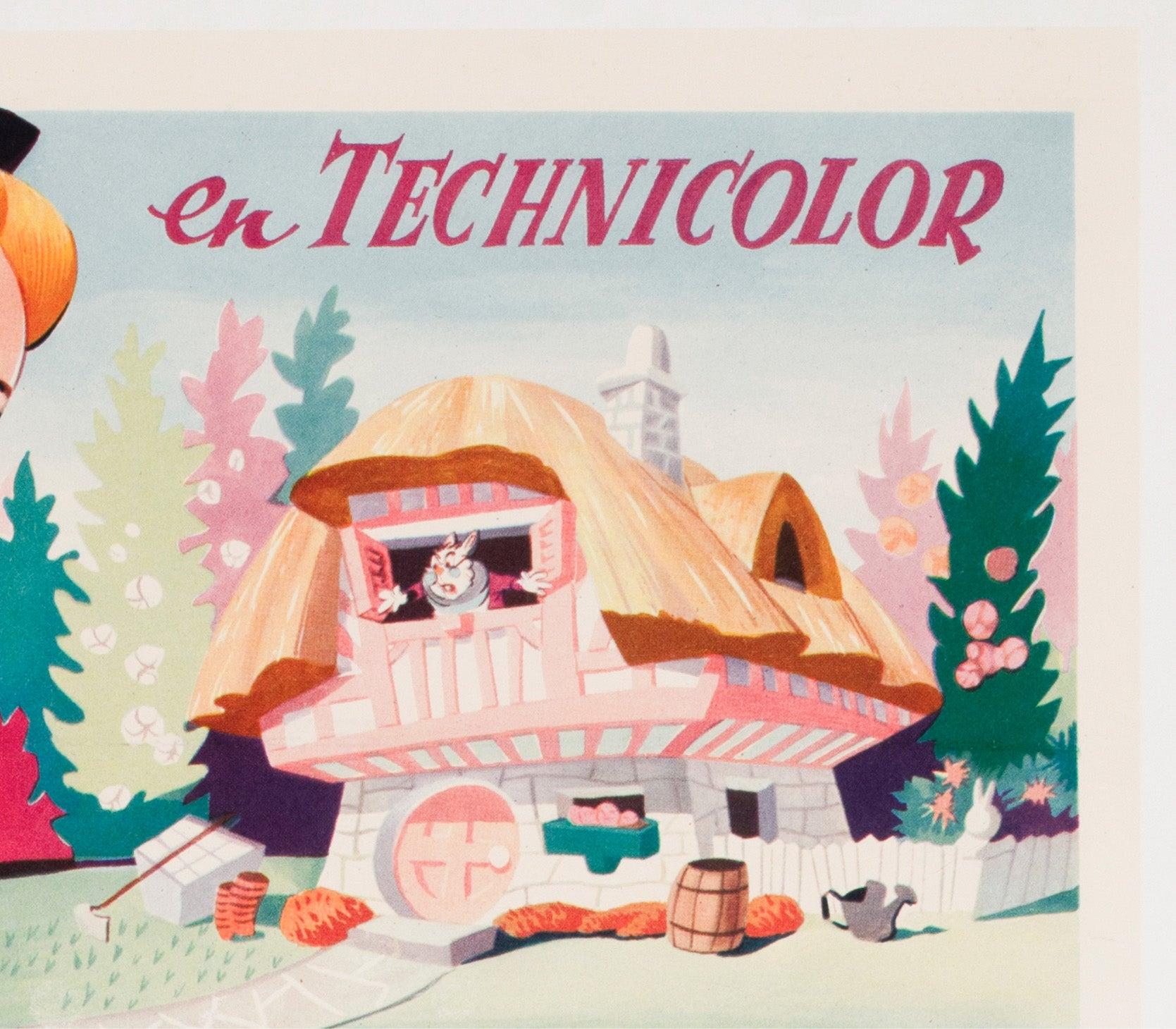 Alice im Wunderland 1951 Belgisches Filmplakat (20. Jahrhundert) im Angebot