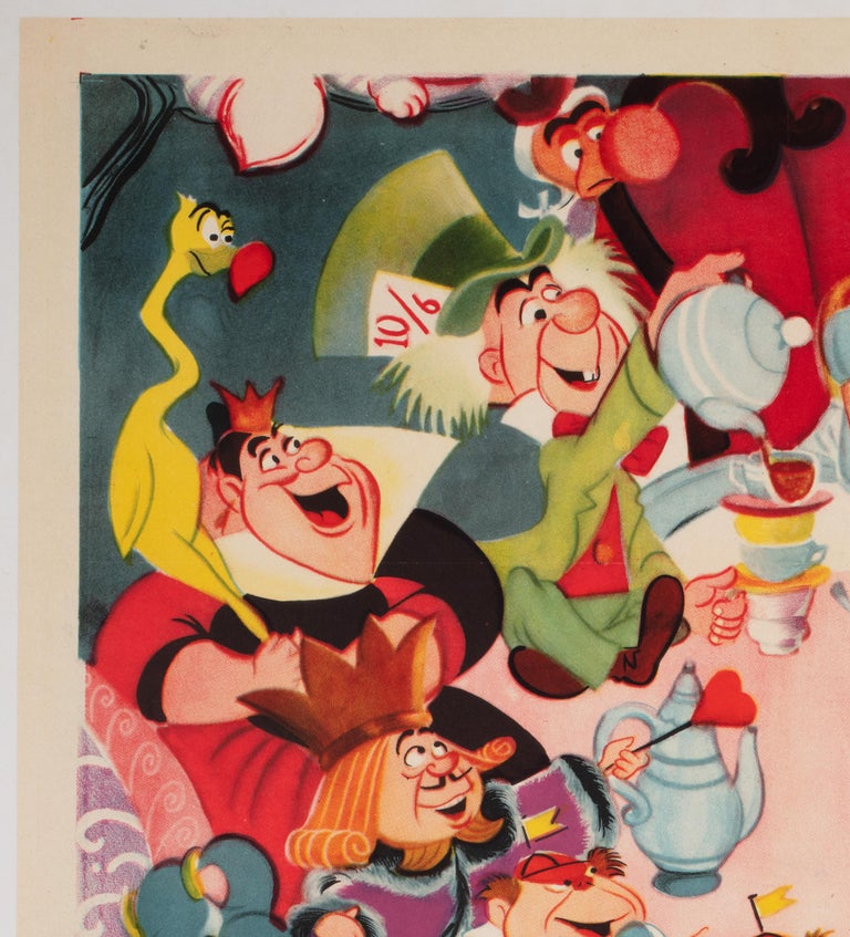 American Alice in Wonderland 1951 US 1 Sheet Film Poster, Disney For Sale