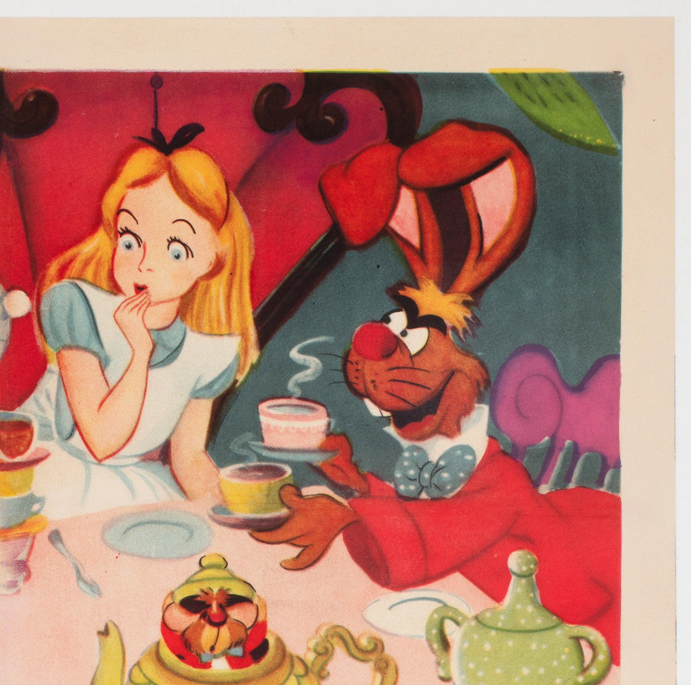 Alice im Wunderland 1951 US 1 Blatt Filmplakat, Disney im Zustand „Hervorragend“ im Angebot in Bath, Somerset