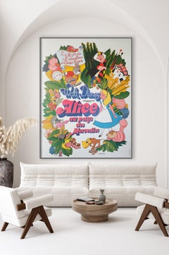 Alice in Wonderland R1970s French Grande Film Poster