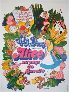 Alice in Wonderland R1970s French Grande Film Poster