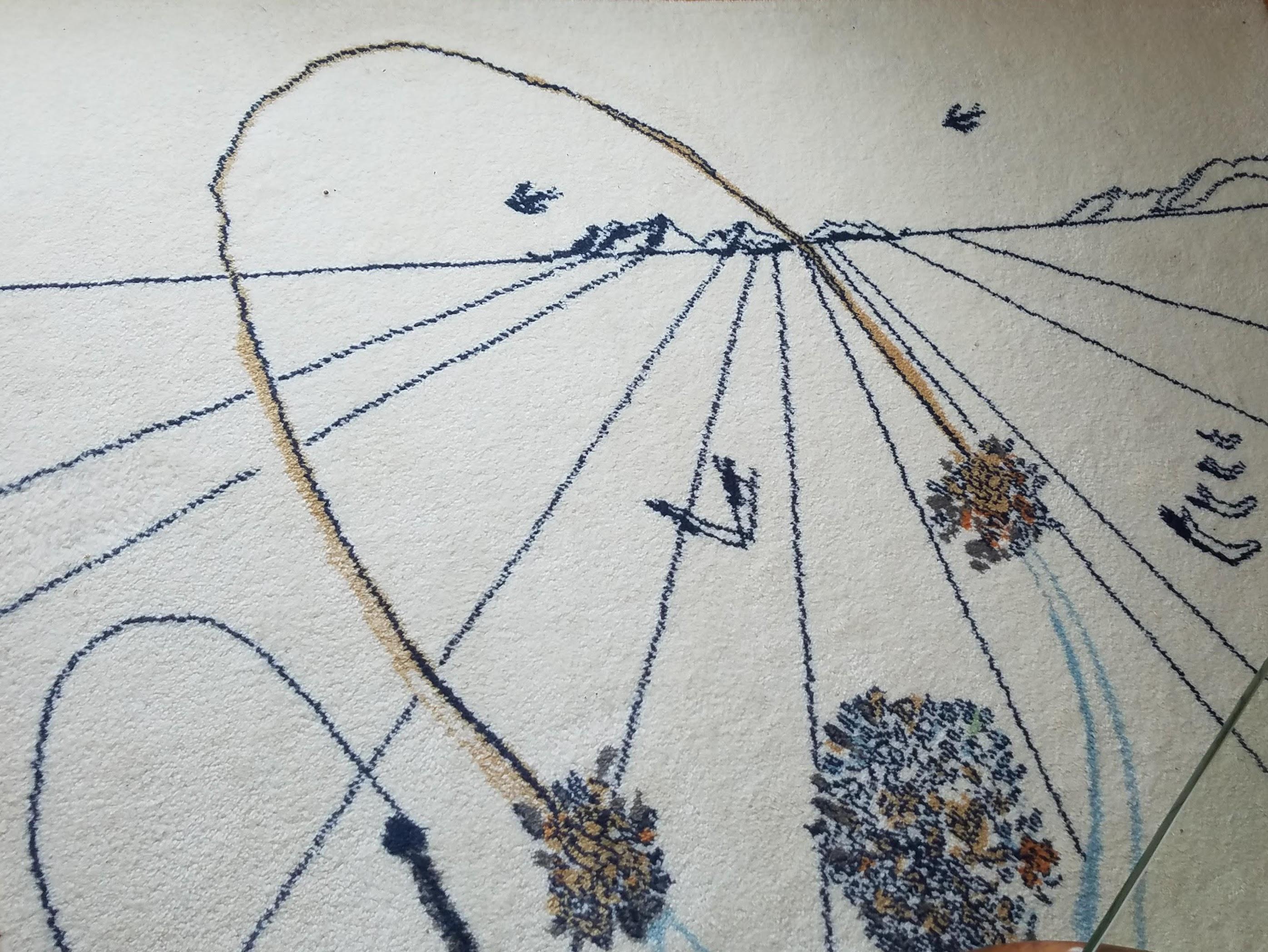 Mid-Century Modern Alice in Wonderland Rug by Salvador Dalí from Ege Axminster A/S, Denmark, 1977