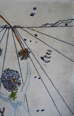 "Alice in Wonderland" Rug – Salvador Dalí – Ege Axminster A/S, 1977 – No. 1664