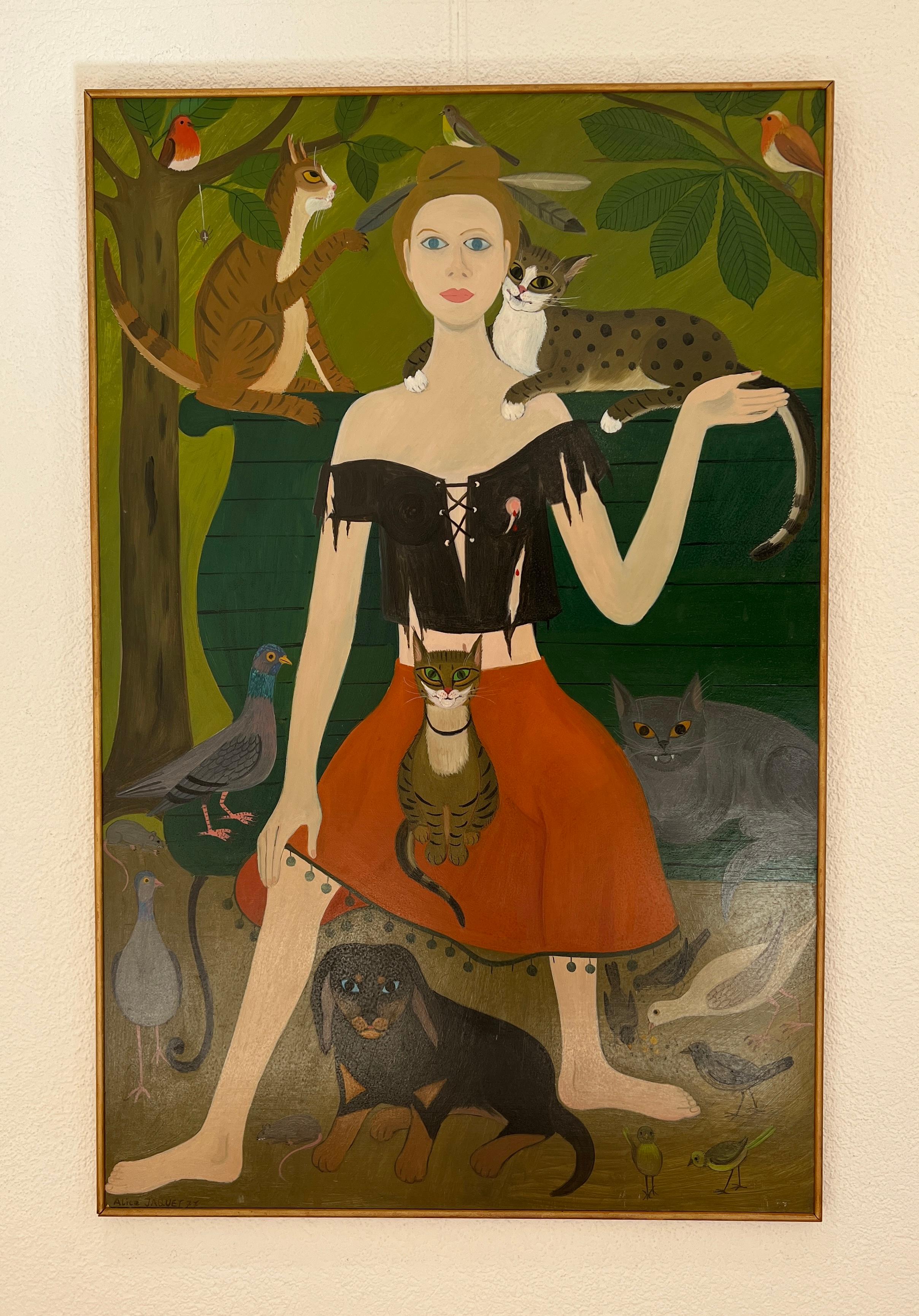 L'amico degli animali - Painting di Alice Jaquet