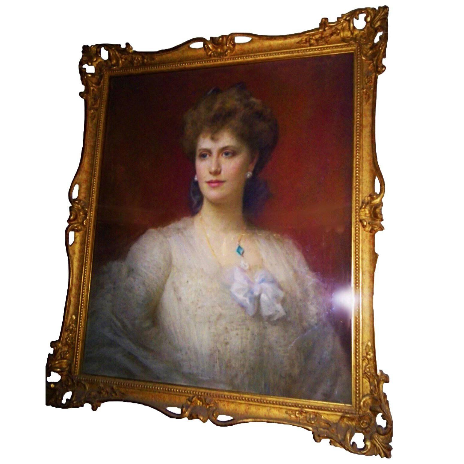 Alice Keppel Portrait of National and Royal Importance H.R.H the Prince of Wales For Sale