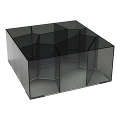 Alice Large Coffee Table with Smoked Glass, by Jean-Marie Massaud, Glas Italia