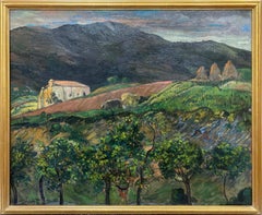 Hilly Landscape with Grove by Alice Lolita Muth (American: 1887-1952)
