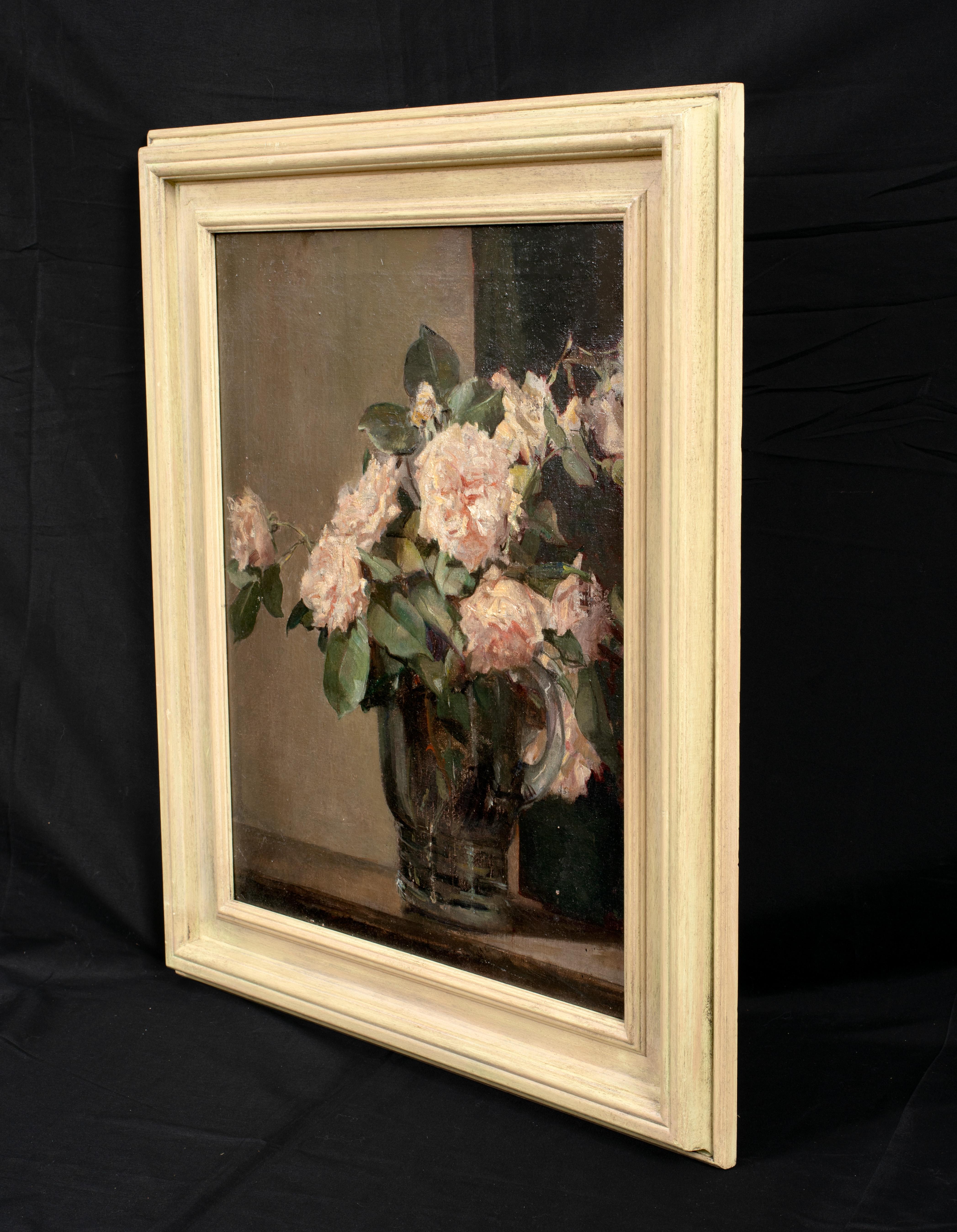 Study Of Pink Roses, circa 1925

by Alice Mary Burton (1893-1968)

Fine large early 20th century British Impressionist still life of pink roses, oil on canvas by Alice Mary Burton. Leading example of the artists work framed and signed. 

Alice Mary