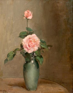 Vintage Study Of Pink Roses
