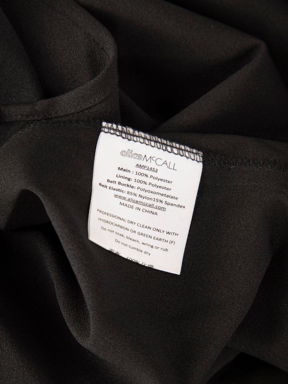 Alice McCall Combinaison noire à bordures volantées Taille M en vente 1