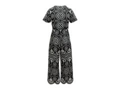 Alice McCall Black & White Embroidered Jumpsuit