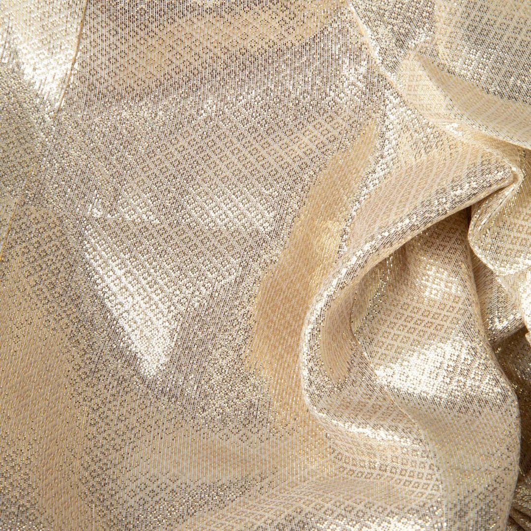 Women's Alice McCall Gold Silk Mid Sleeve Front Tie Dress Size XS