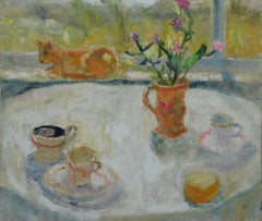 Afternoon Tea. Contemporary Impressionist Oil Painting