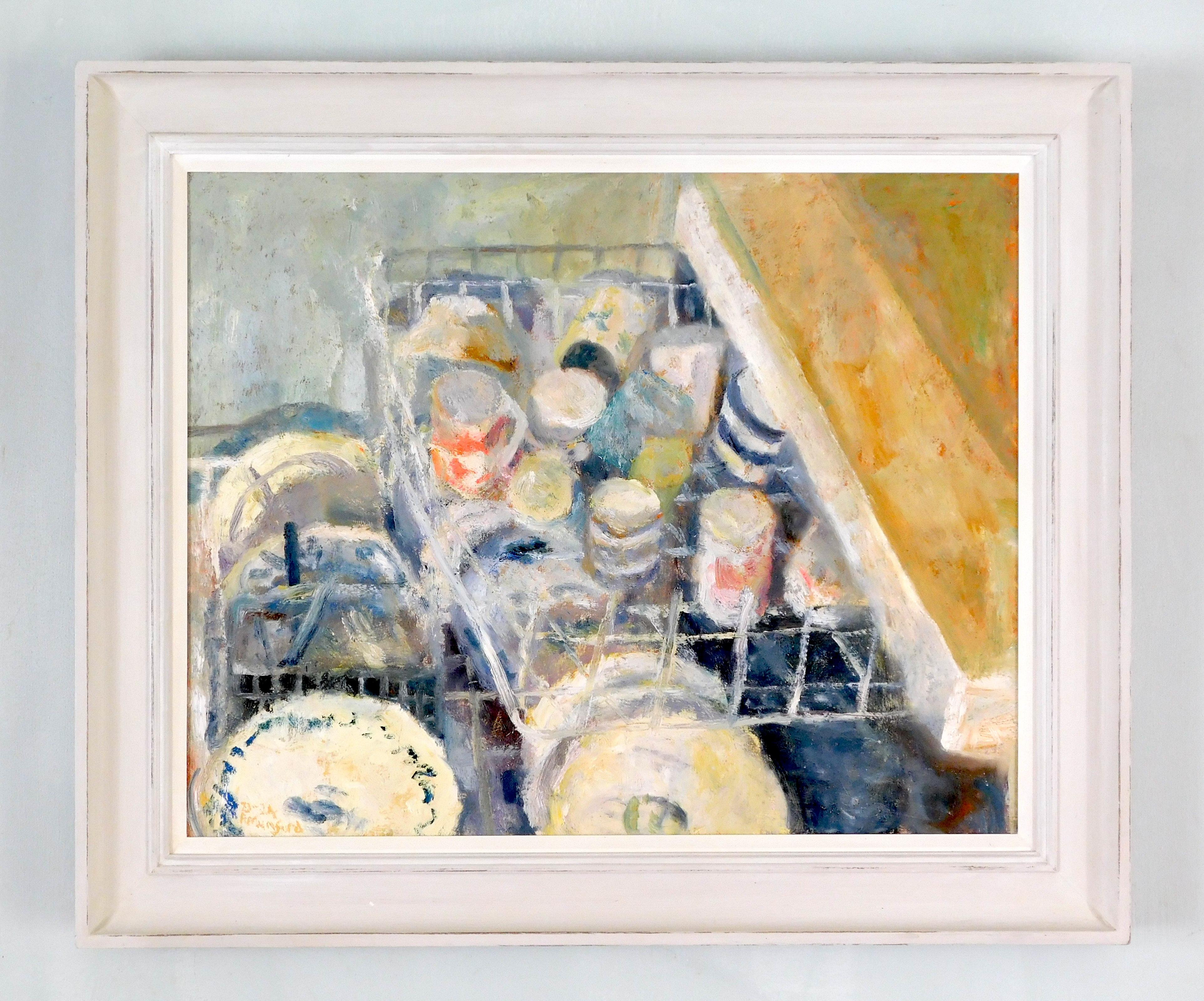 Limpia de nuevo.  Bodegón contemporáneo al óleo - Painting de Alice Mumford
