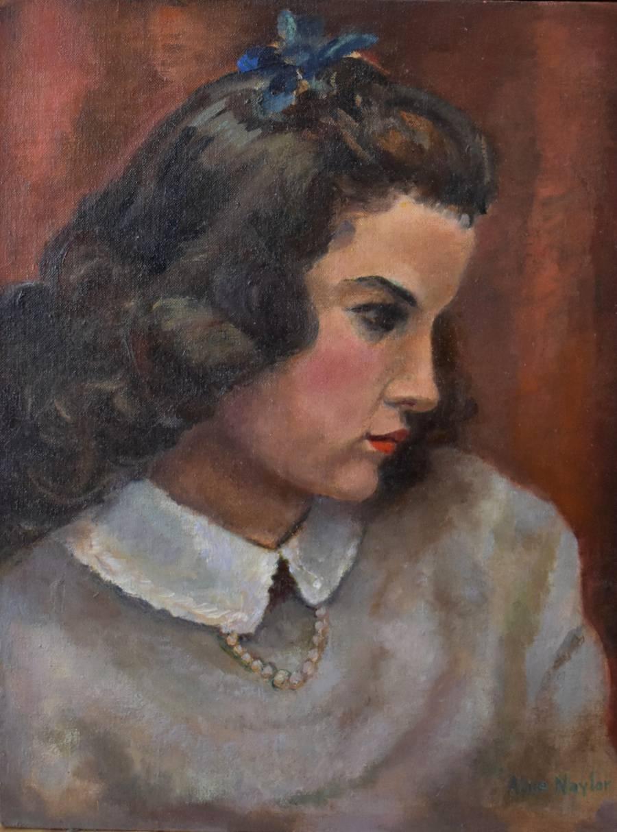 Alice Naylor Portrait Painting - "Portrait of a Young Lady"  