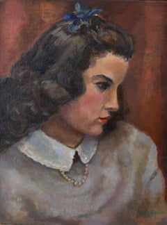 Vintage "Portrait of a Young Lady"  